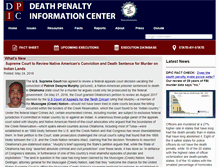 Tablet Screenshot of deathpenaltyinfo.org